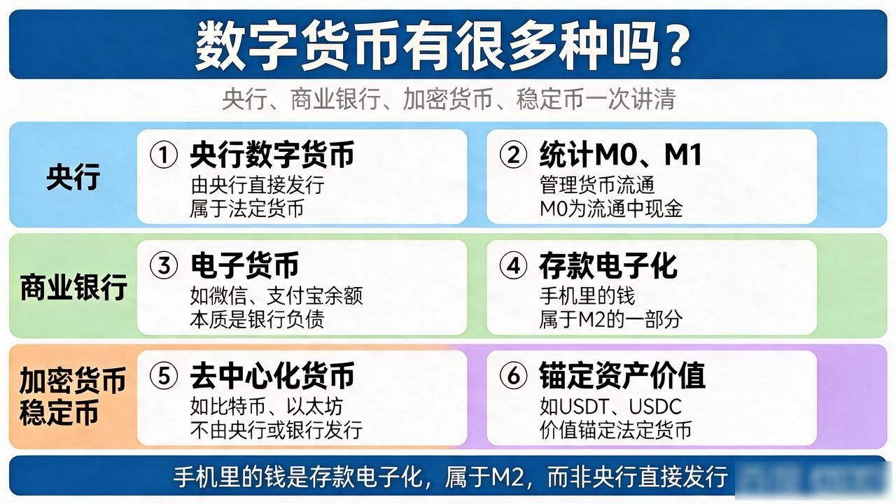 数字货币有很多种吗_数字人民币与支付宝余额的区别_加密货币和稳定币的区别